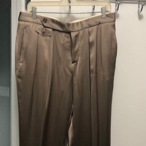 Ralph Lauren silk trousers golden color
